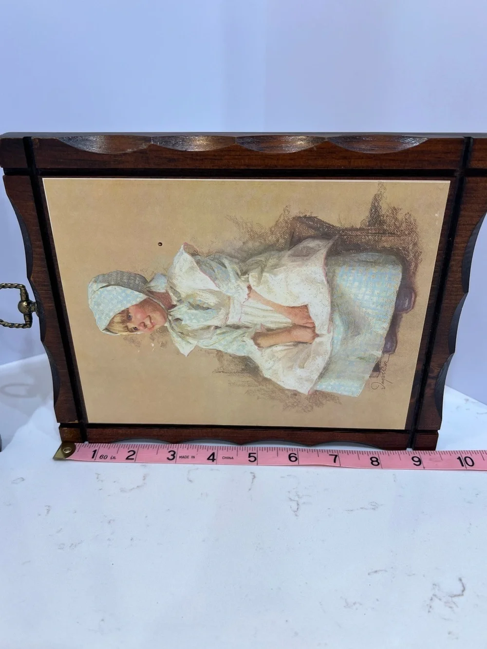 Vintage James Ingwersen “Gary & Gretchen” Decorative Wood Wall Art Set